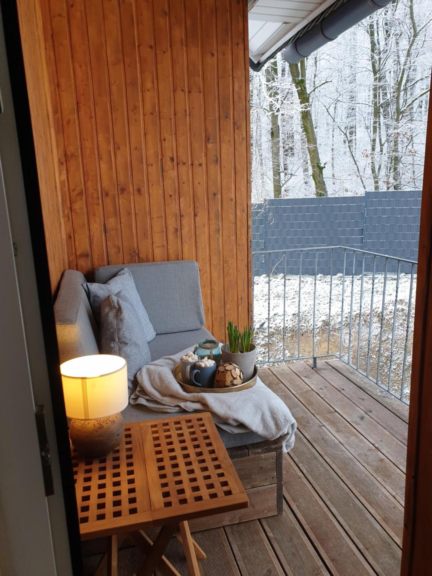 Bad Wünnenberg Fewo Winter In Der Villa Waldrand Mit Zwei Balkonen מראה חיצוני תמונה